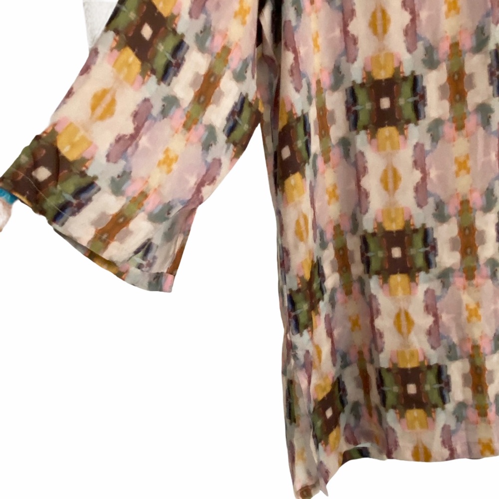 Multicolor Geometric Pattern Tunic Top - Picture 4 of 9